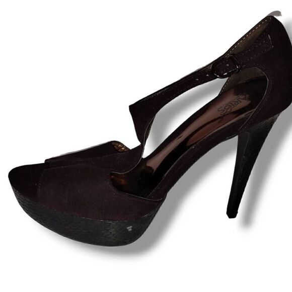 ‎Carlos Santana Dark Brown Suede Stiletto Sandal NEW 9 - Picture 4 of 9